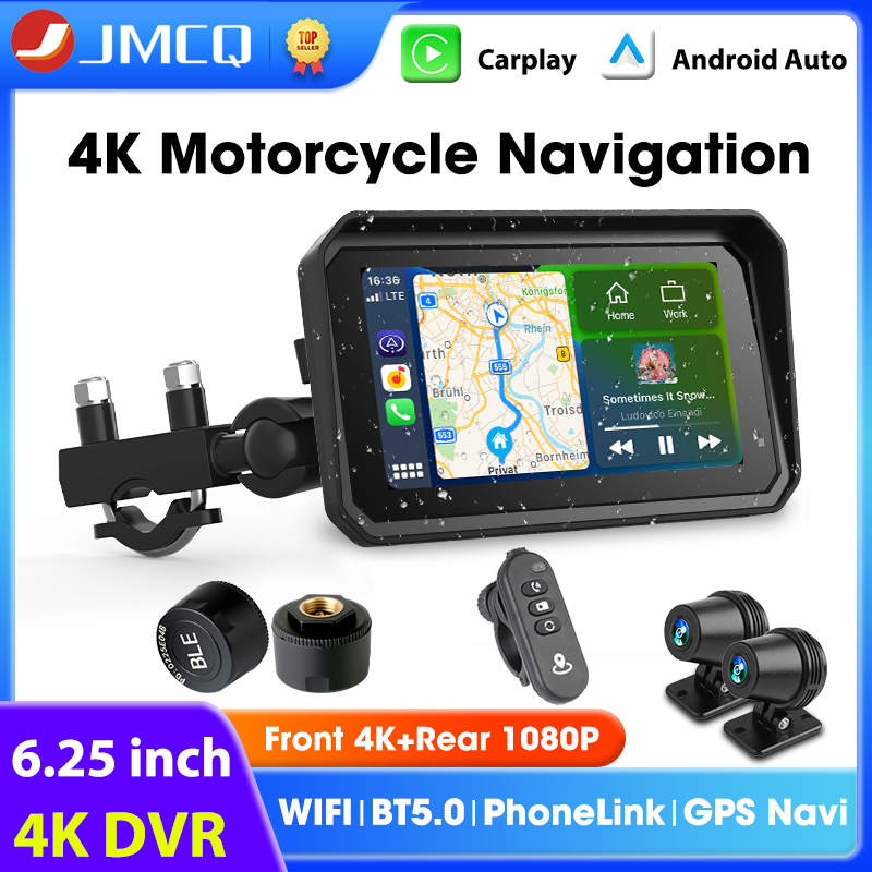 Car Dash Cam - 6,25 Zoll Motorrad GPS Navigation Drahtlose