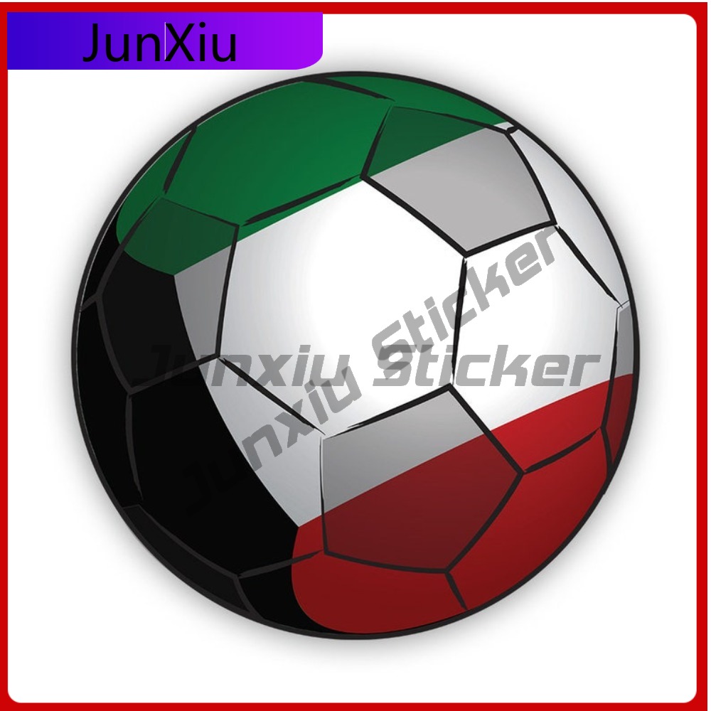 Car Accessories Kuwait - Kuwait-Fußball-Aufkleber, lichtbeständig, wetterbeständig, für Laptop, LKW-Stoßstange,
