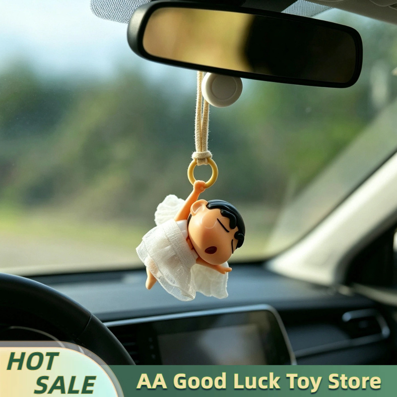 Car Accessories Inside - Crayon Shin-Chan Engel-Ballett Mini-Auto-Rückspiegelanhänger Kreative Auto-Innendekoration