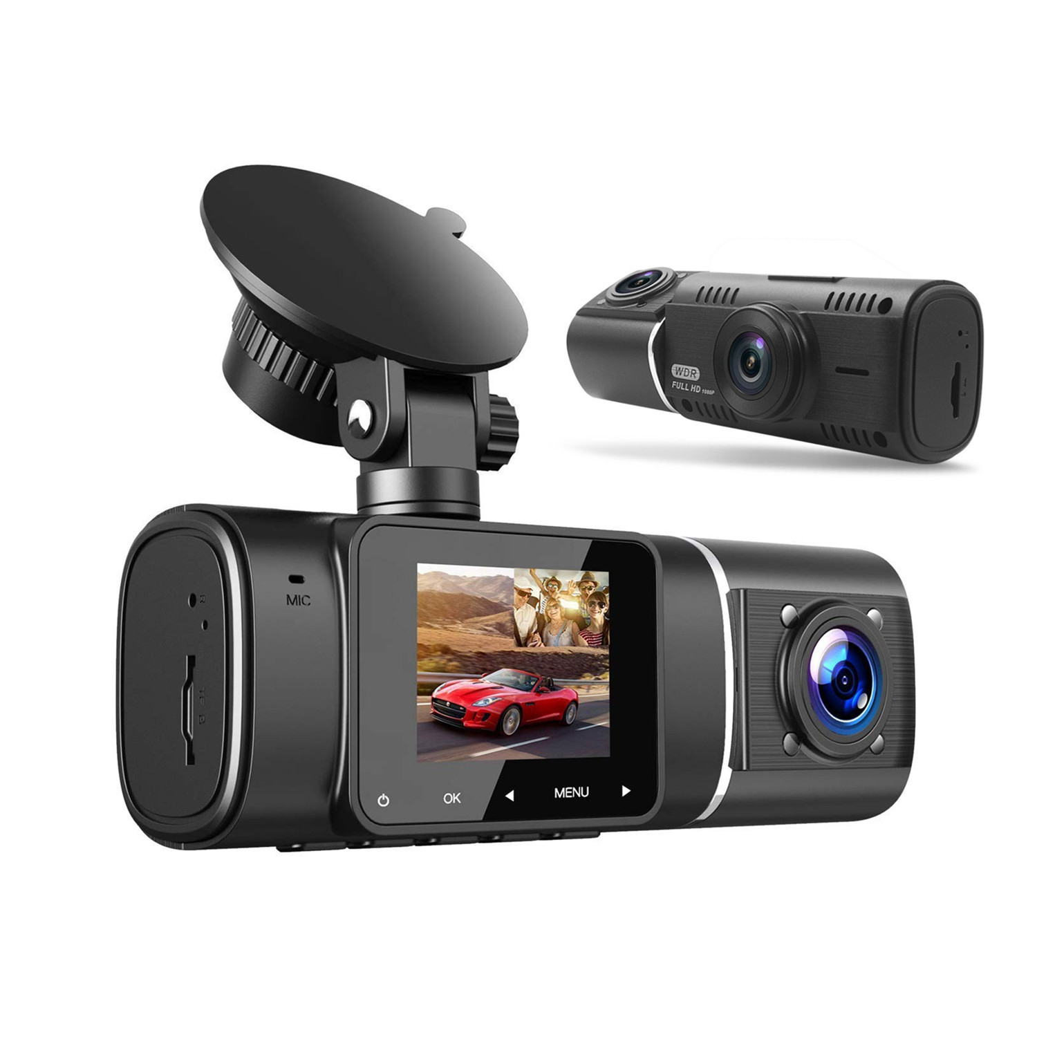 Car Dash Cam - Auto Dual-Dashcam Vorne und Innen 1080P