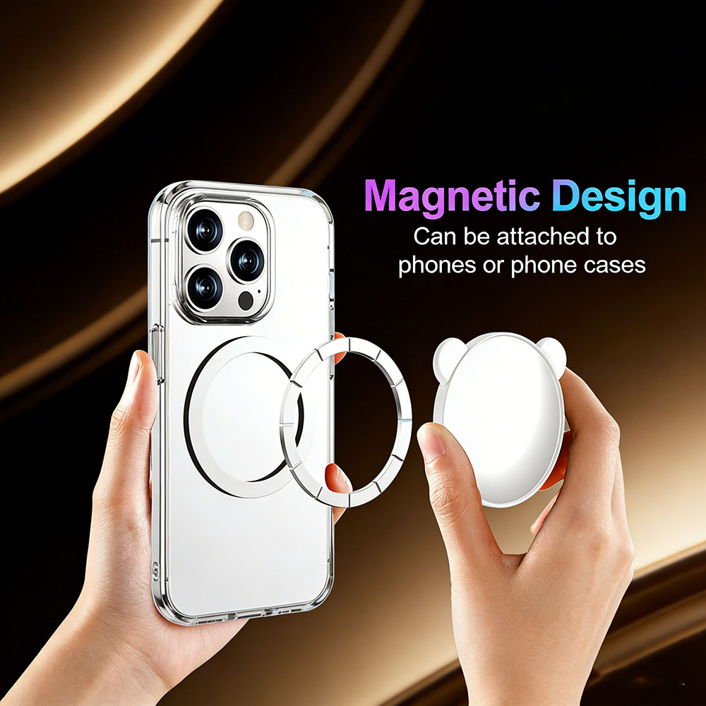 Car Dash Cam - Niedlicher Panda Magnetischer Selfie-Spiegel, Universell MagSafe-Kompatibel,