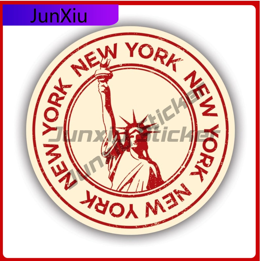Car Accessories York - Vintage New York Wetterbeständiger, kratzfester Cartoon-Aufkleber