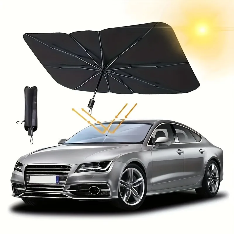 Car Accessories Window - Auto-Sonnenschutz Parasol Frontscheiben-Sonnenschutzabdeckung Sonnenschutz Innen-Windschutzscheiben-Schutz Zubehör