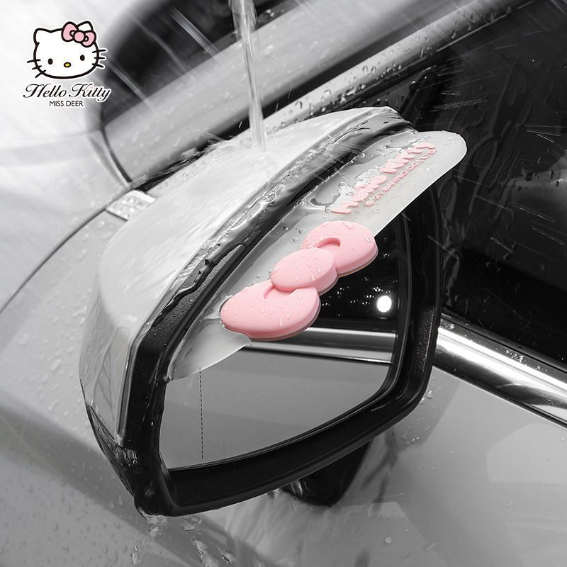 Car Accessories Girly - Kawaii Sanrio HelloKitty Auto-Regenschutz für Spiegel
