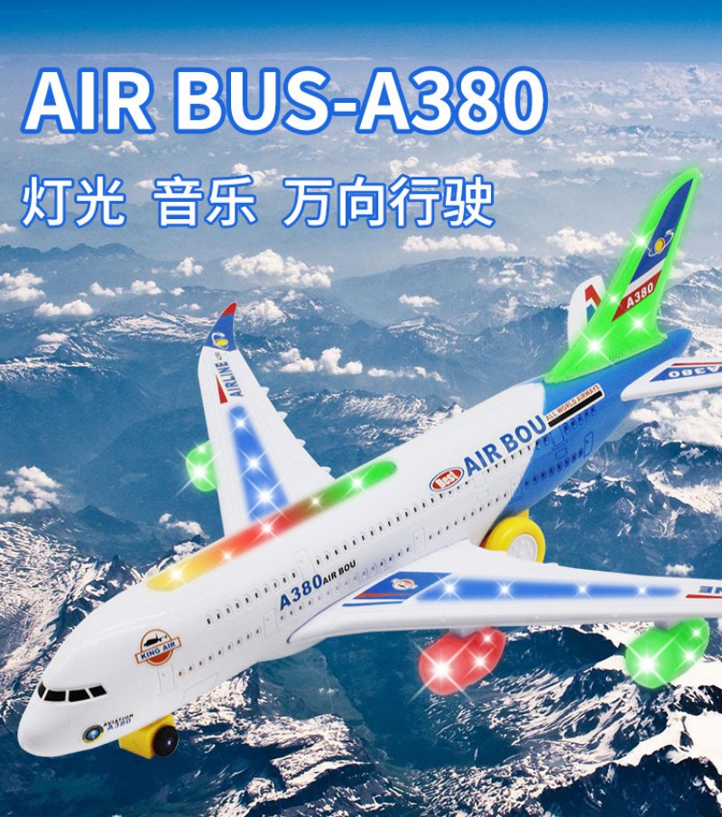 Car Accessories For Boys - A380 Flugzeug Großes Langes Elektrisches Modellflugzeug