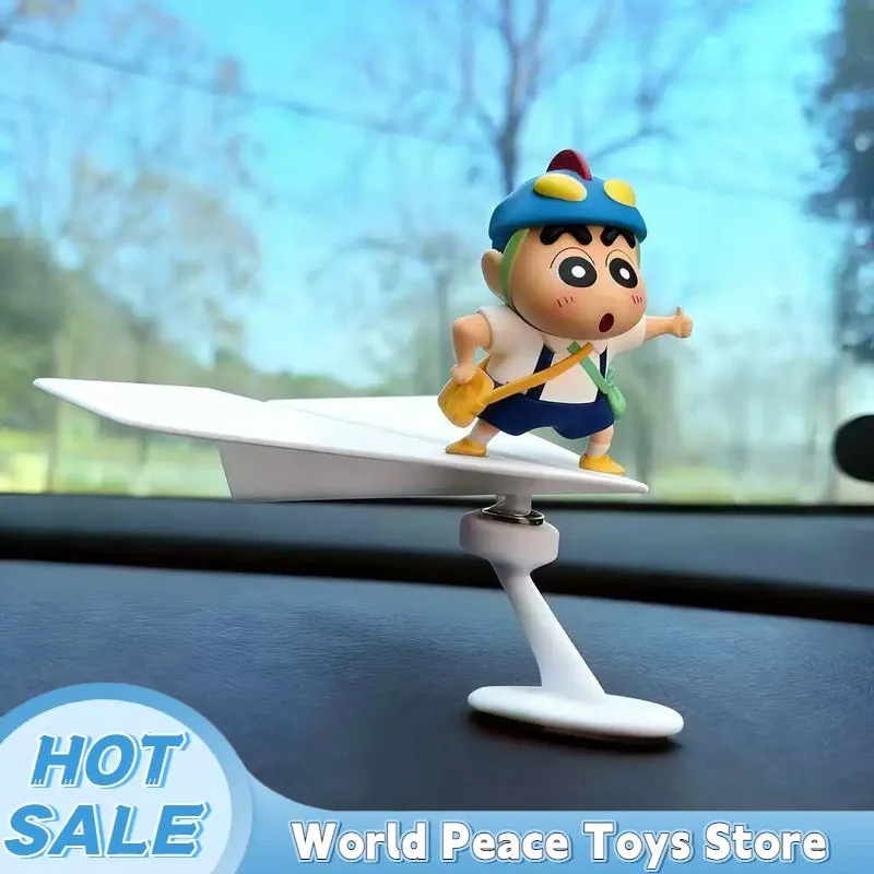 Car Accessories Inside - Drehbare Flugzeug-Figur Crayon Shin-Chan Auto-Armaturenbrett-Ornamente Auto-Innenraum-Konsolen-Deko