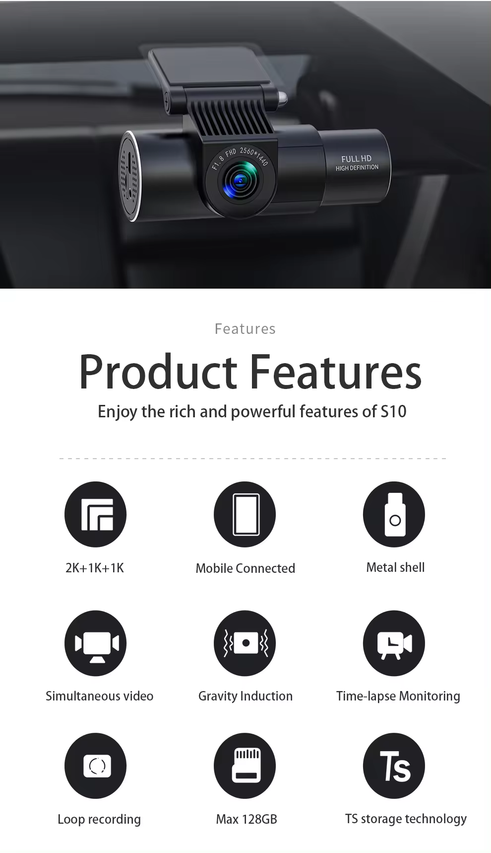 Versteckte 3 Kameras 2K Dashca – Car Dash Cam Bewertung und Preis