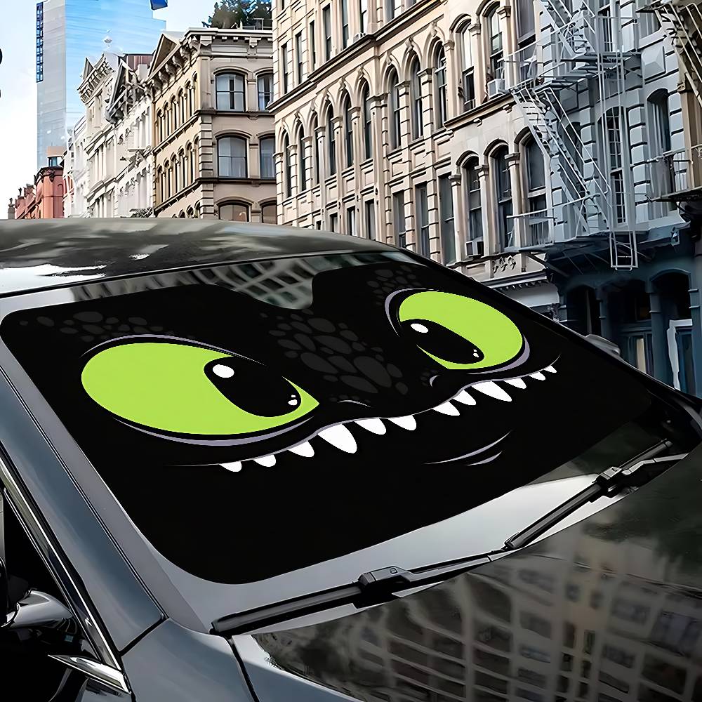 Cartoon EYE Toothless Windschu – Car Accessories Window Bewertung und Preis