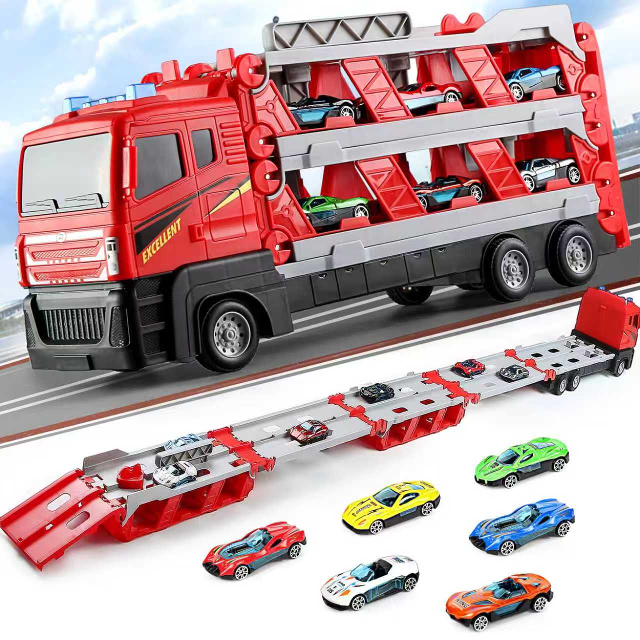 Faltbares Auto-Transporter-LKW – Car Accessories For Boys Bewertung und Preis