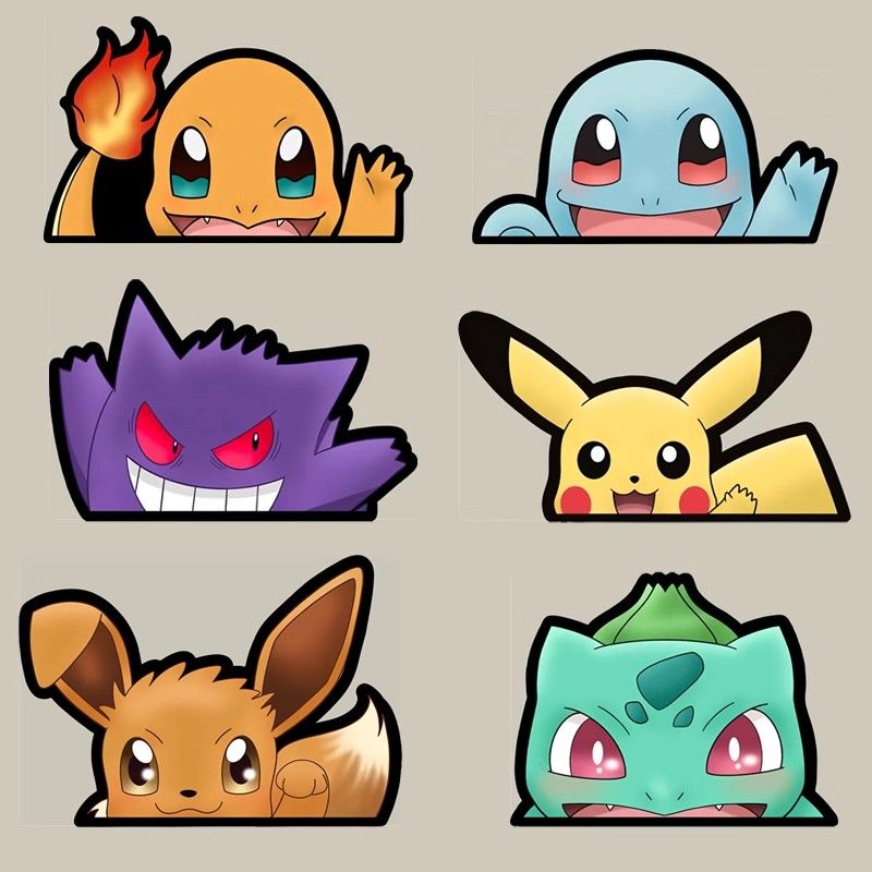 Pokémon-Autofenster-Aufkleber, – Car Accessories Window Bewertung und Preis