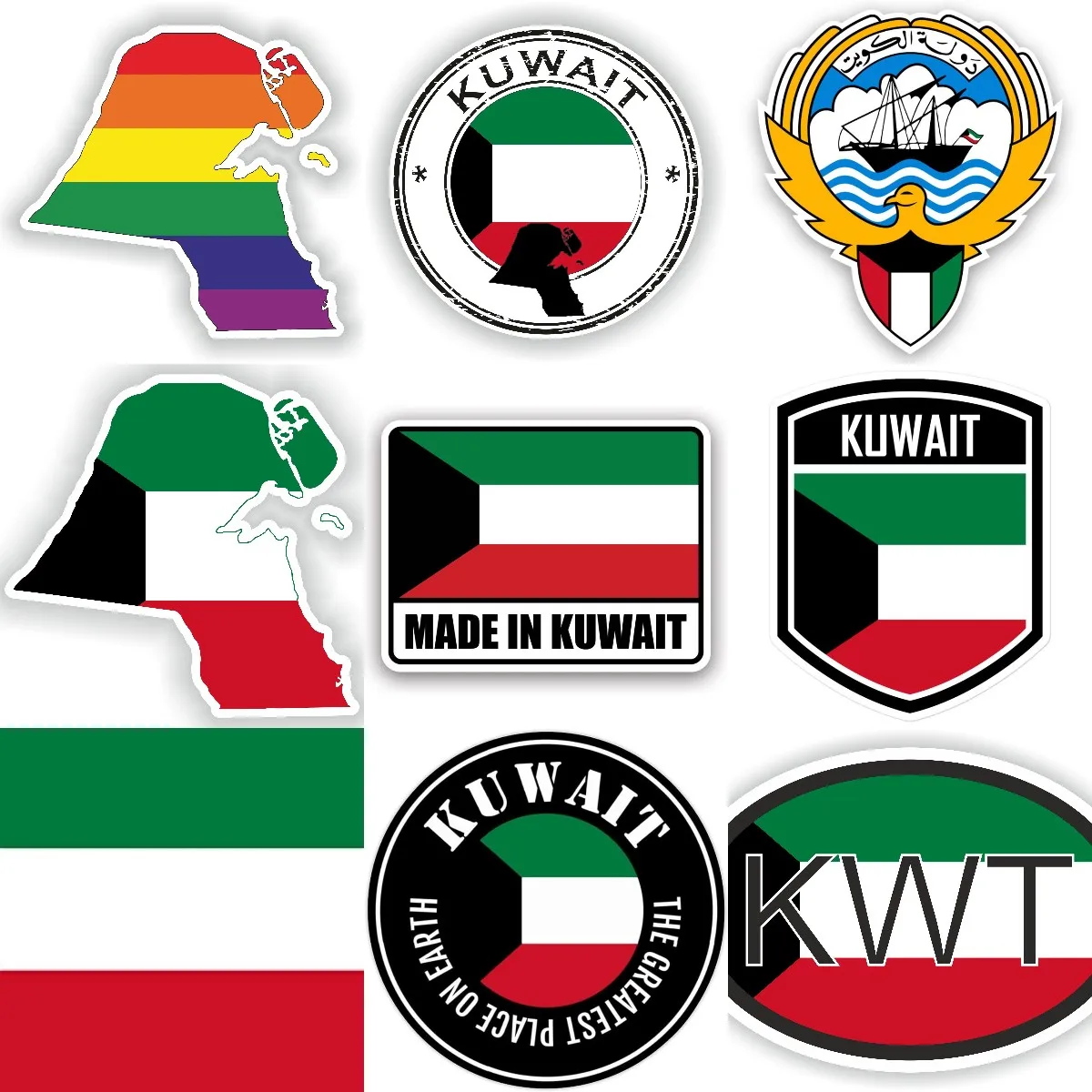 KWT Kuwait-Flagge, Karte, nati – Car Accessories Kuwait Bewertung und Preis